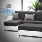 Lego Sectional Sofa Convertible in Grey Microfiber by Rain