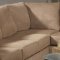 Camel Microfiber Modern Sectional Sofa w/Optional Items