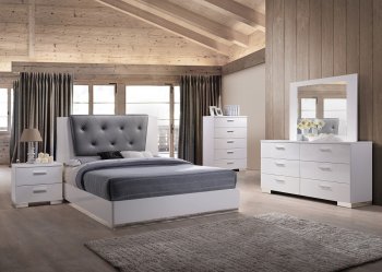 Lorimar II Bedroom 22620 5Pc Set in White by Acme w/Options [AMBS-22620 Lorimar II]