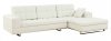 Brian Sectional Sofa in White Leather by Whiteline Imports