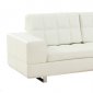 Brian Sectional Sofa in White Leather by Whiteline Imports