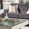 Helenium Sofa 50215 in Gray Chenille Fabric by Acme w/Options