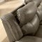 Page Power Motion Sofa CM6561 in Gray Top Grain Leather w/Opt