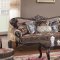 Janet Traditional Sofa & Chaise Set in Fabric w/Optional Items