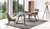 8811 Dining Table by ESF w/Clear Glass Top & Optional 941 Chairs