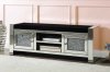 Noralie Bench w/Storage AC00539 in Mirror by Acme