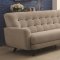 Maguire Loveseat 504772 in Light Grey Fabric by Coaster