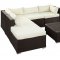 Hampton Outdoor Patio Sectional Sofa 6Pc Set by Modway