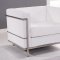 F02 Nube Sofa in White Leather by At Home USA w/Options