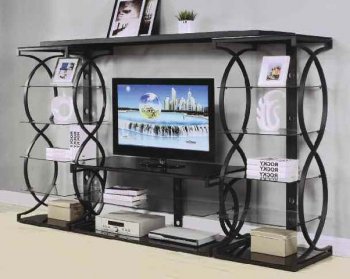 91125 Milo Entertainment Unit in Black by Acme [AMTV-91125 Milo]