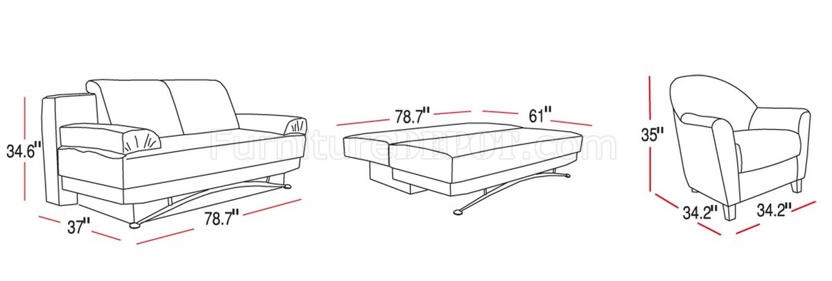 Fantasy Daisy Cream Sofa Bed in Fabric by Sunset w/Options