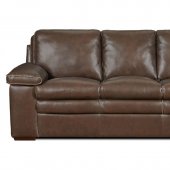 8916 Grant Sofa & Loveseat in Brown by Leather Italia w/Options