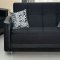 Dark Grey Fabric Modern Sofa Bed Convertible w/Options