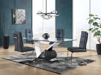 D987DT Dining Table by Global w/Optional D987DC Black Chairs [GFDS-D987DT-D987DC]