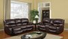 U8122 Reclining Sofa in Burgundy Bonded Leather