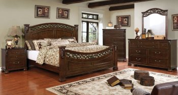 Cervantes Bedroom CM7730 in Brown Cherry w/Options [FABS-CM7730-Cervantes]