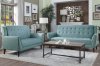 Broadview Sofa & Loveseat 9977FG in Fog Gray by Homelegance