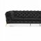 Sheila Sectional Sofa in Black Velvet Fabric by VIG