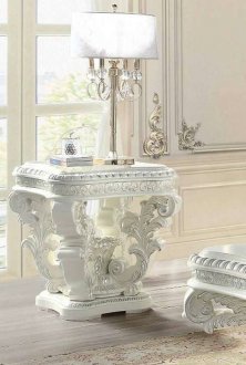 Vanaheim End Table LV00801 in Antique White by Acme