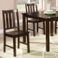 Dark Brown Contemporary 5Pc Dinette Set