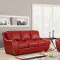 U8080 Sofa in Red Bonded Leather by Global Furniture USA