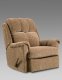 Brown Fabric Modern Elegant Rocker Recliner