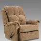 Brown Fabric Modern Elegant Rocker Recliner