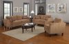 504051 Marya Sofa & Loveseat in Caramel Fabric by Coaster