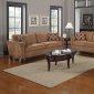 504051 Marya Sofa & Loveseat in Caramel Fabric by Coaster