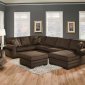 50610 Tenner Sectional Sofa in Deluxe Beluga Fabric by Acme