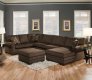 50610 Tenner Sectional Sofa in Deluxe Beluga Fabric by Acme