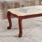 Bella Coffee Table 232 in Cherry by Meridian w/ Marble Top