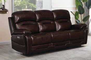 Amanda Power Sofa 610021PPP in Dark Brown by Coaster [CRS-610021PPP-Amanda]