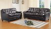 Gina Sofa in Brown Bonded Leather w/Optional Loveseat & Chair