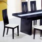 DT6142 Dining Table in Wenge by At Home w/Glass Inlay & Options