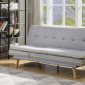 Savilla Adjustable Sofa 57164 in Gray Linen Fabric by Acme