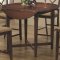 Dark Cherry Finish Modern 5Pc Counter Height Dining Set