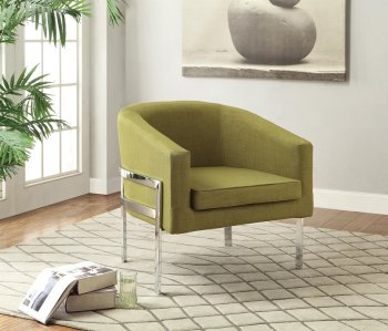 902531 Accent Chair in Green Linen-Like Fabric by Coaster [CRCC-902531]