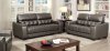 Randa Sofa & Loveseat Set CM6797 in Dark Gray w/Options