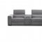 Picasso Power Motion Sectional Sofa in Light Gray Fabric by J&M