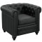 Earl EEI-1413-BLK Sofa in Black Faux Leather by Modway w/Options