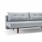 Recast Sofa Bed in Soft Pacific Pearl Fabric by Innovation