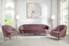 Abey Sofa LV00205 in Pink Velvet by Acme w/Options