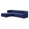 Sullivan Sectional Sofa 55490 in Navy Blue Velvet by Acme