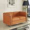 Charles Petite Leather Sofa in Tan by Modway w/Options