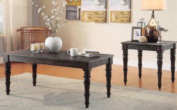 81614 Kami Coffee Table 3Pc Set in Antique Style Black by Acme [AMCT-81614 Kami]