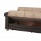 Avalon Prusa Dark Beige Sofa Bed in Fabric by Casamode w/Options