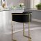 Donatella Counter Stool 700 Set of 2 in Black Velvet by Meridian