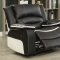 Broderick Motion Sofa 52165 - Ebony & Cream PU by Acme w/Options