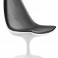 Contemporary Swivel Base Chair w/Black or Red Leatherette Seat